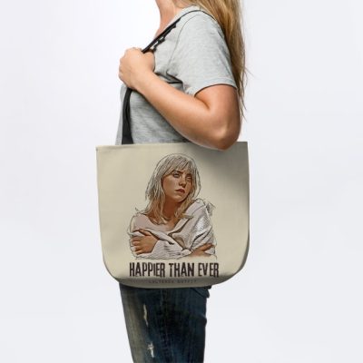 Happier Than Ever Billie Eilish Drawing Tote Official Cow Anime Merch