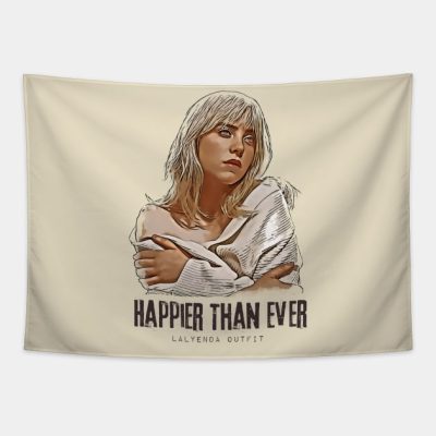Happier Than Ever Billie Eilish Drawing Tapestry Official Cow Anime Merch