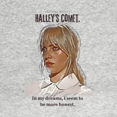 Halleys Come Lyrics Billie T-Shirt Official Cow Anime Merch