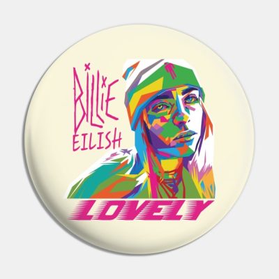 Lovely Billie Eilish Pin Official Cow Anime Merch