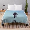 Black Awesome Silhouette Billie Throw Blanket Official Cow Anime Merch