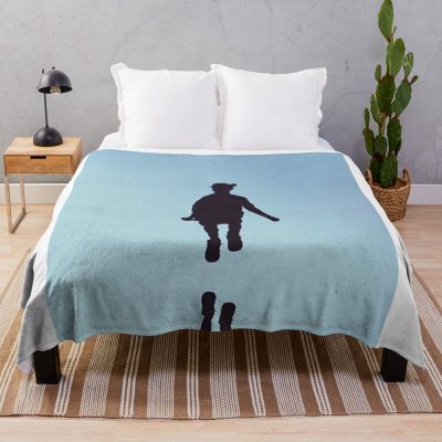 Black Awesome Silhouette Billie Throw Blanket Official Cow Anime Merch