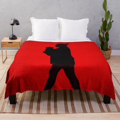 Red Walks Throw Blanket Official Cow Anime Merch