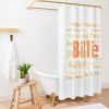Billie Eilish And Her Song Tiltes Shower Curtain Official Cow Anime Merch