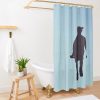 Black Awesome Silhouette Billie Shower Curtain Official Cow Anime Merch