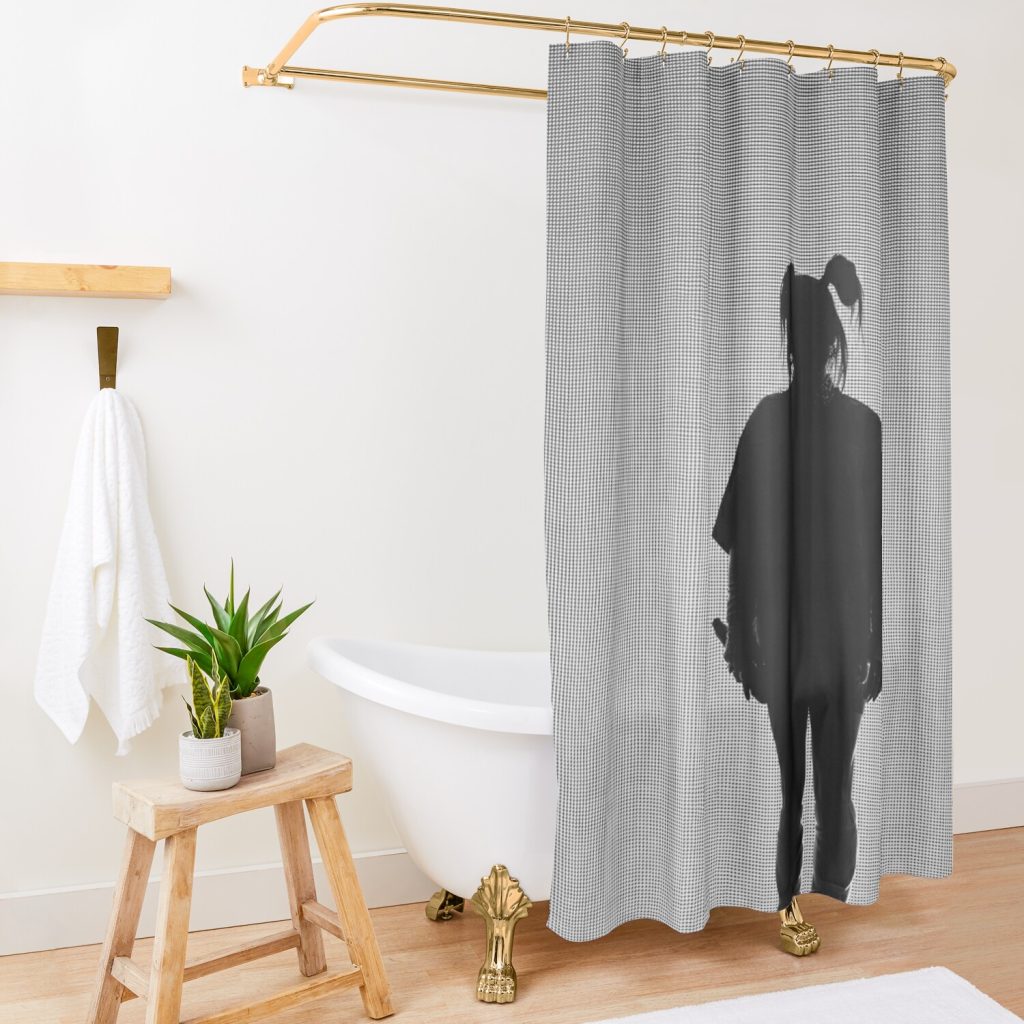 Middle Of The Lake Shower Curtain Official Cow Anime Merch