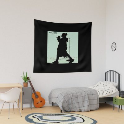 Silhouette Singer Girl Tapestry Official Cow Anime Merch